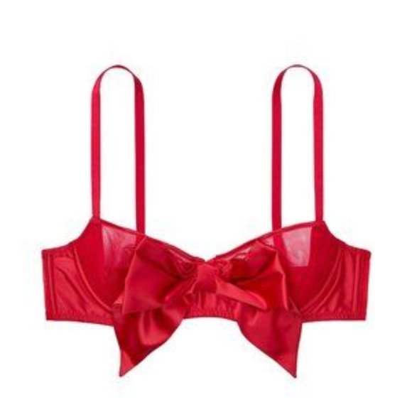 VS Dream Angels Balconette Satin Bow Bra NWT - Picture 3 of 8